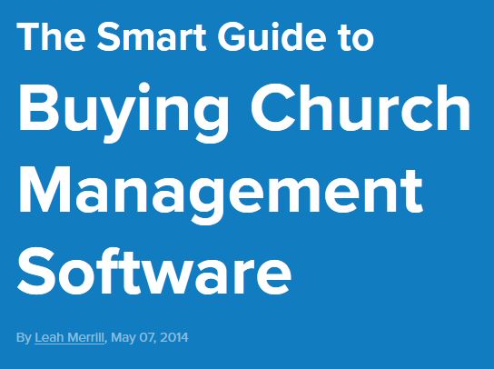 The cover of The Smart Guide to Buying Church Management Software Here