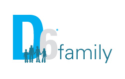 The organization logo for D6 Family: Connecting Church and Home Here