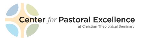 The organization logo for Center for Pastoral Excellence at Christian Theological Seminary Here