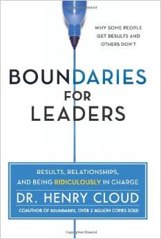 The cover of Boundaries for Leaders: Results, Relationships, and Being Ridiculously in Charge Here