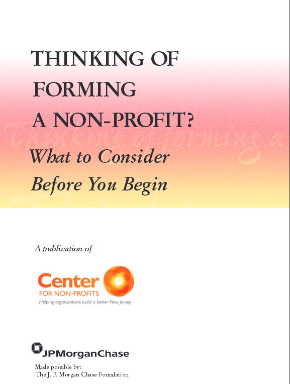 article Thinking of Forming a Non-Profit?  What to Consider Before You Begin Here