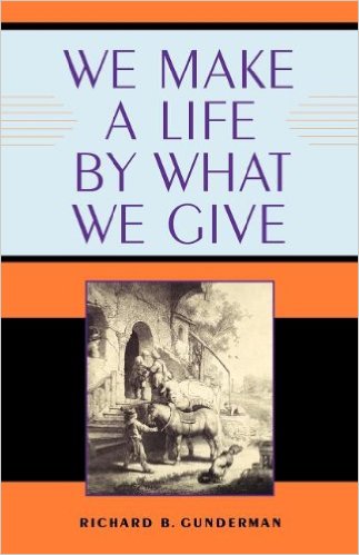 The cover of We Make a Life By What We Give Here
